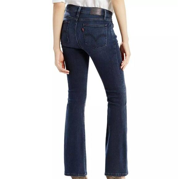 LEVI'S NWT Women's size 6 529 Curvy Bootcut Stretch Dark Indigo Field Blue Jeans - Picture 2 of 10